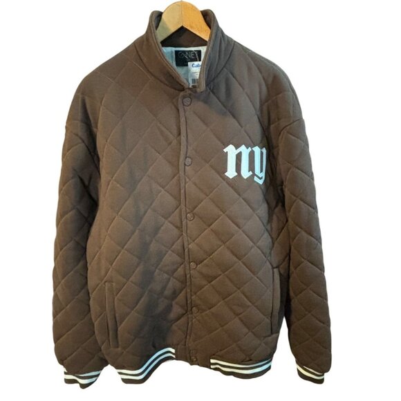 G-Net NY NWT Brown Quilted Jacket Sz XXL Snap Front